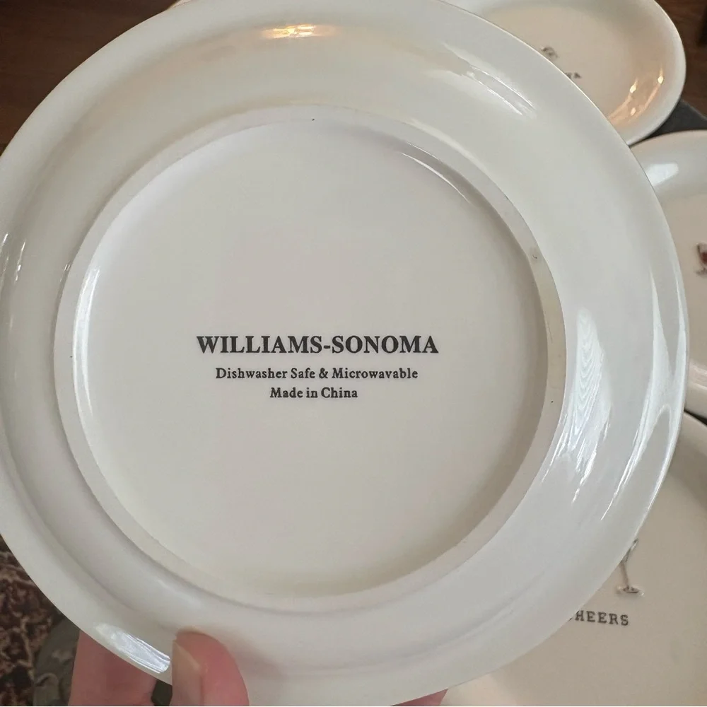 Williams-Sonoma Cheers Plates set of 6